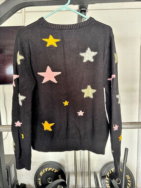 wholesale birch Star Sweater Black & Pink Size Large